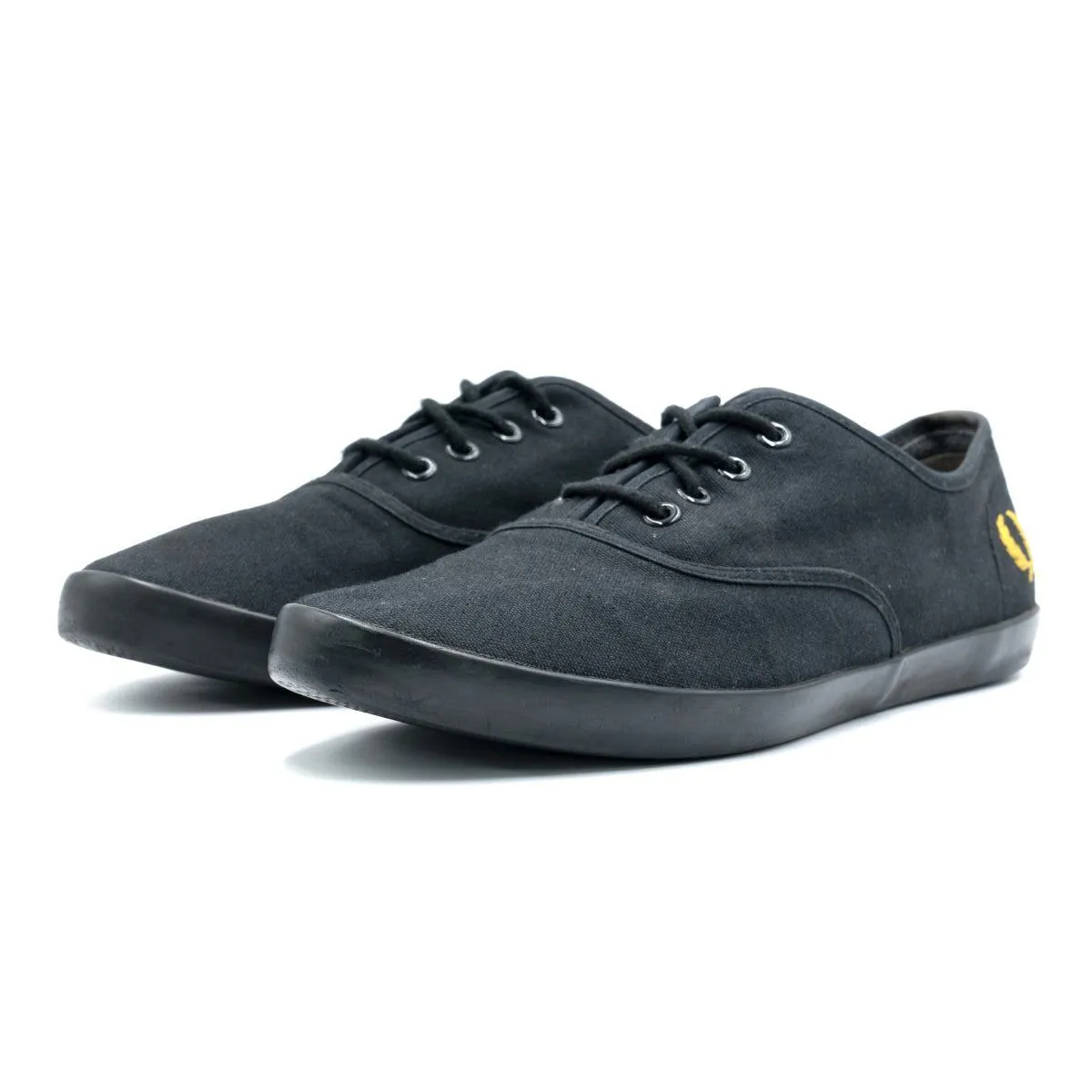 Fred Perry Hawley Low-Top Sneakers Fabric Black Colour For Men