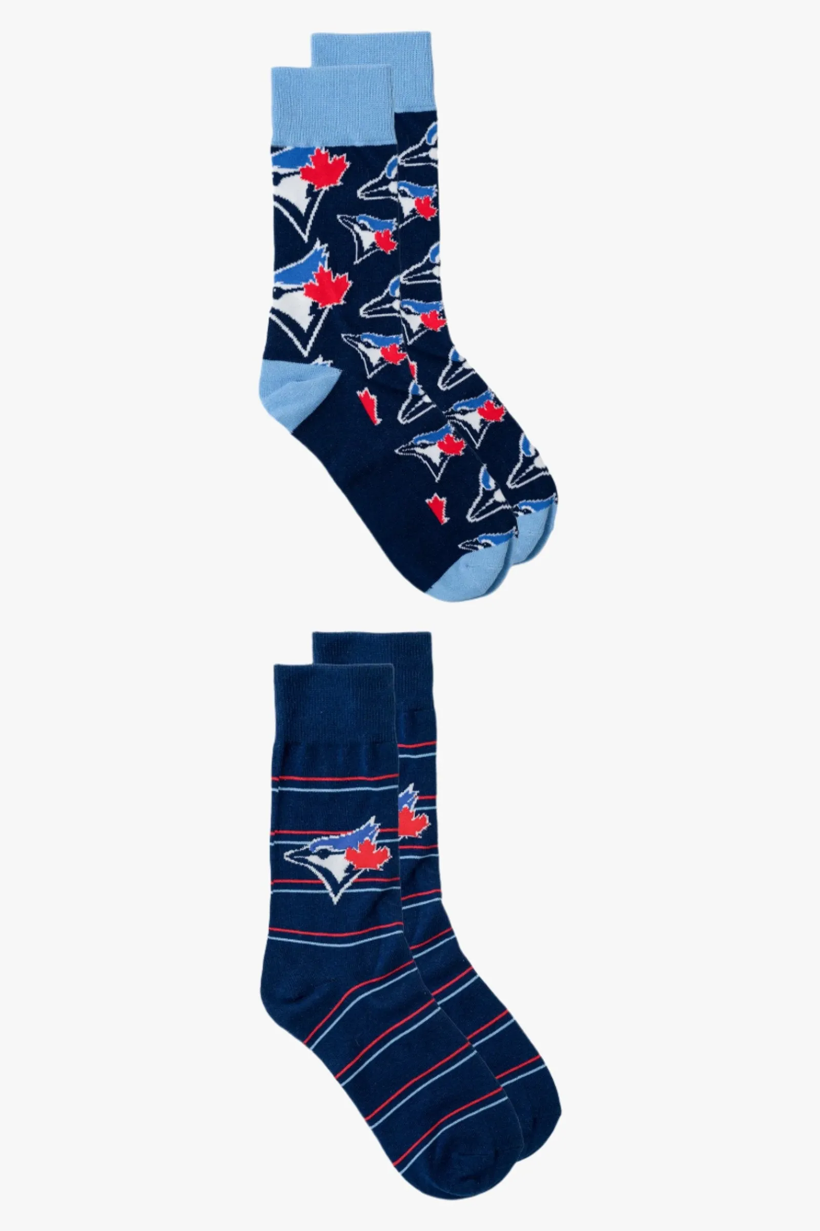 Gertex Men's MLB Toronto Blue Jays 2-Pack Dress Socks