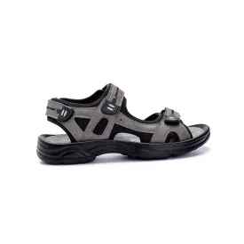 Grey Men Leather Sandal