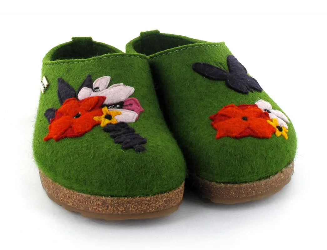 HAFLINGER Felt Clogs GZ Garden