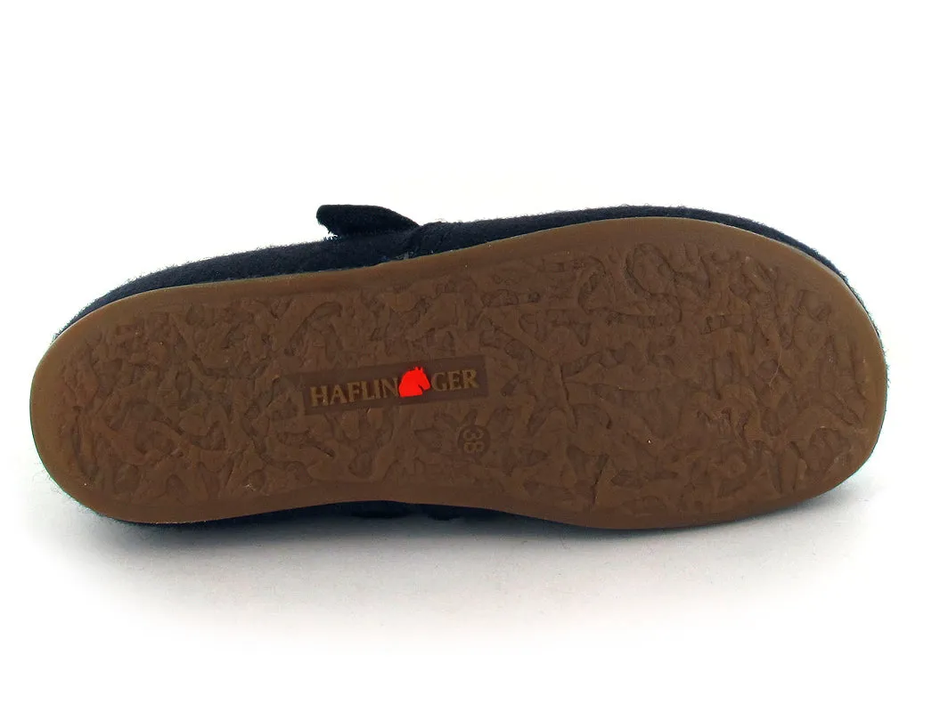 HAFLINGER Hook-and-Loop Slippers Everest Focus