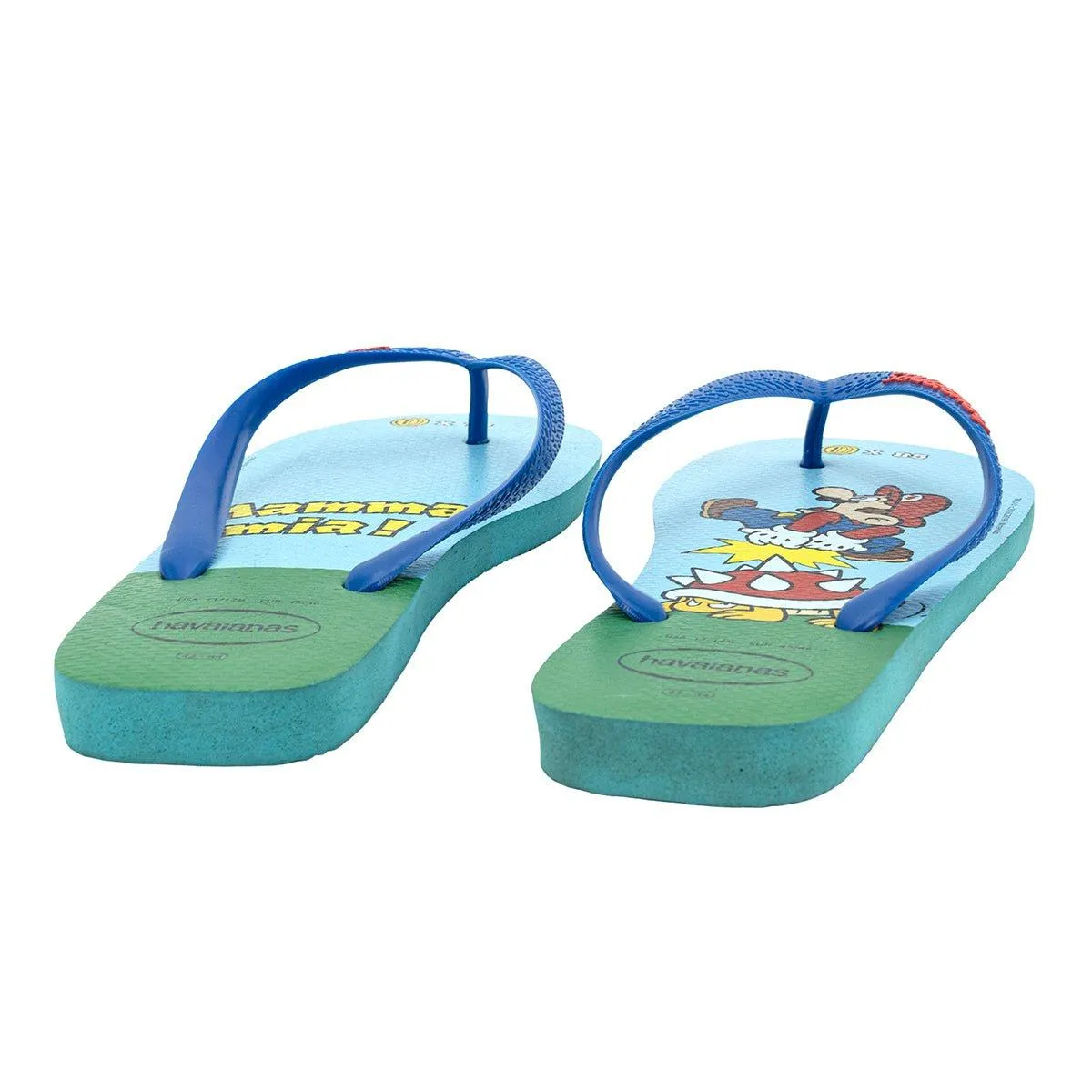 Havaianas Mario Bros Flip Flops Rubber Blue Colour For Men