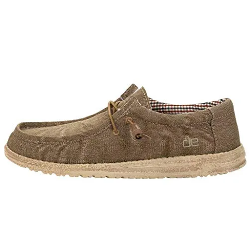 Hey Dude Men's Wally Nut Size 13 | Men’s Shoes | Men's Lace Up Loafers | Comfortable & Light-Weight