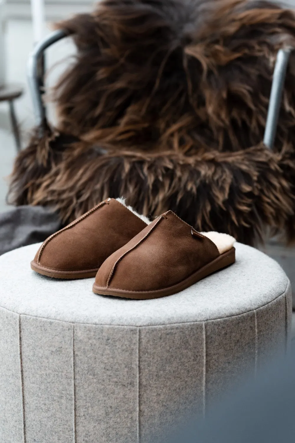 HUGO Men's Sheepskin Slippers | Shepherd of Sweden