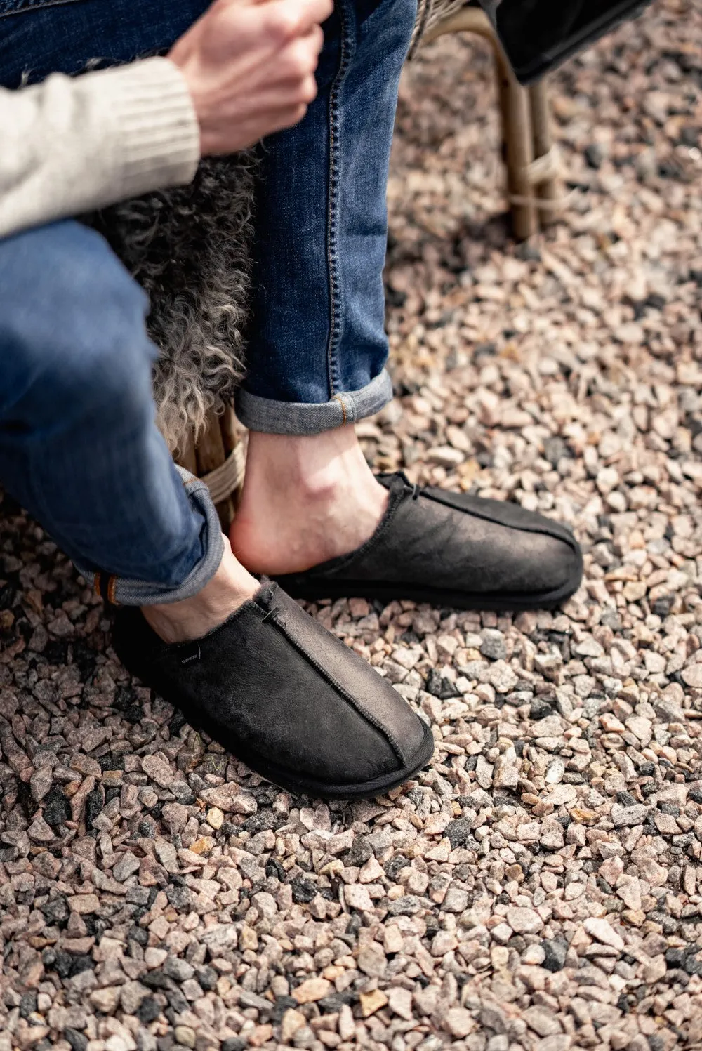 HUGO Men's Sheepskin Slippers | Shepherd of Sweden