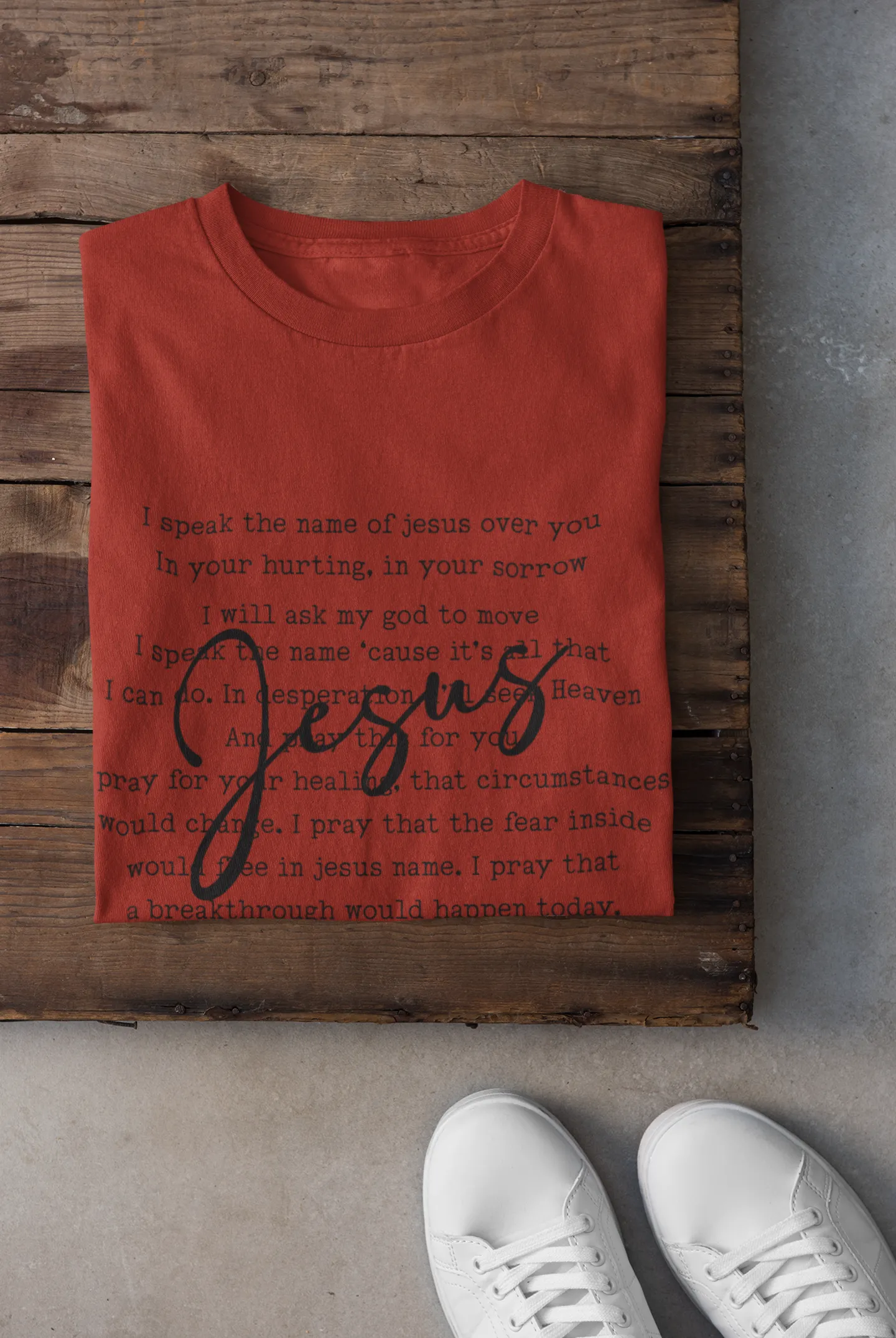 I Speak the Name of Jesus Adult T-shirt