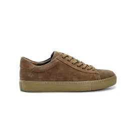 Khaki Men Suede Leather Sneaker