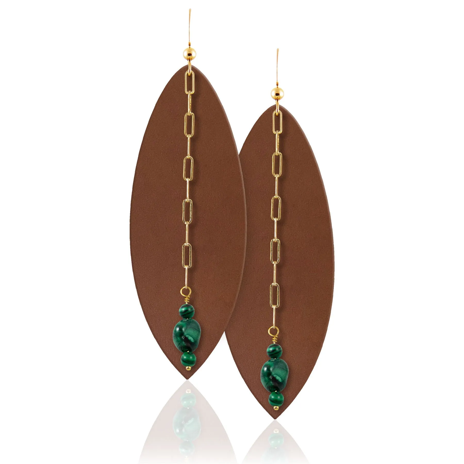 Malachite Karma Gemstone Earrings