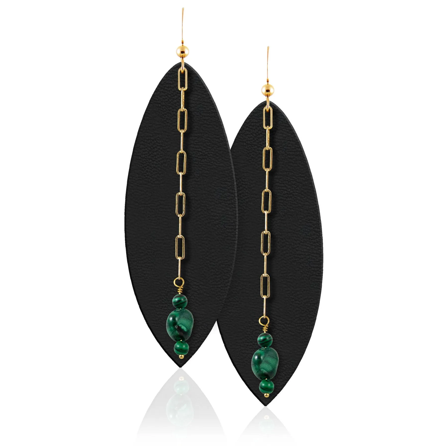 Malachite Karma Gemstone Earrings