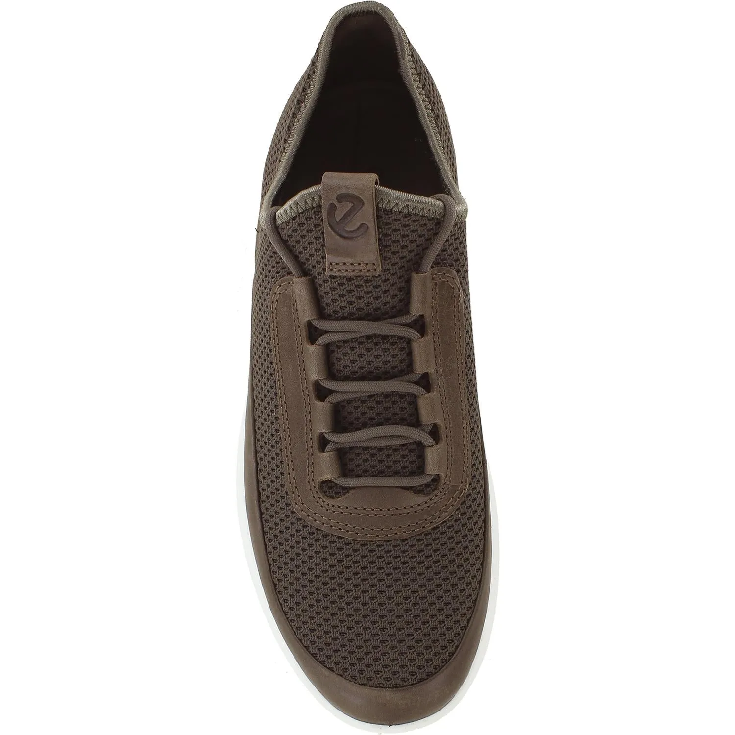 Men's Ecco Soft 7 Runner Sneaker Dark Clay Leather/Mesh