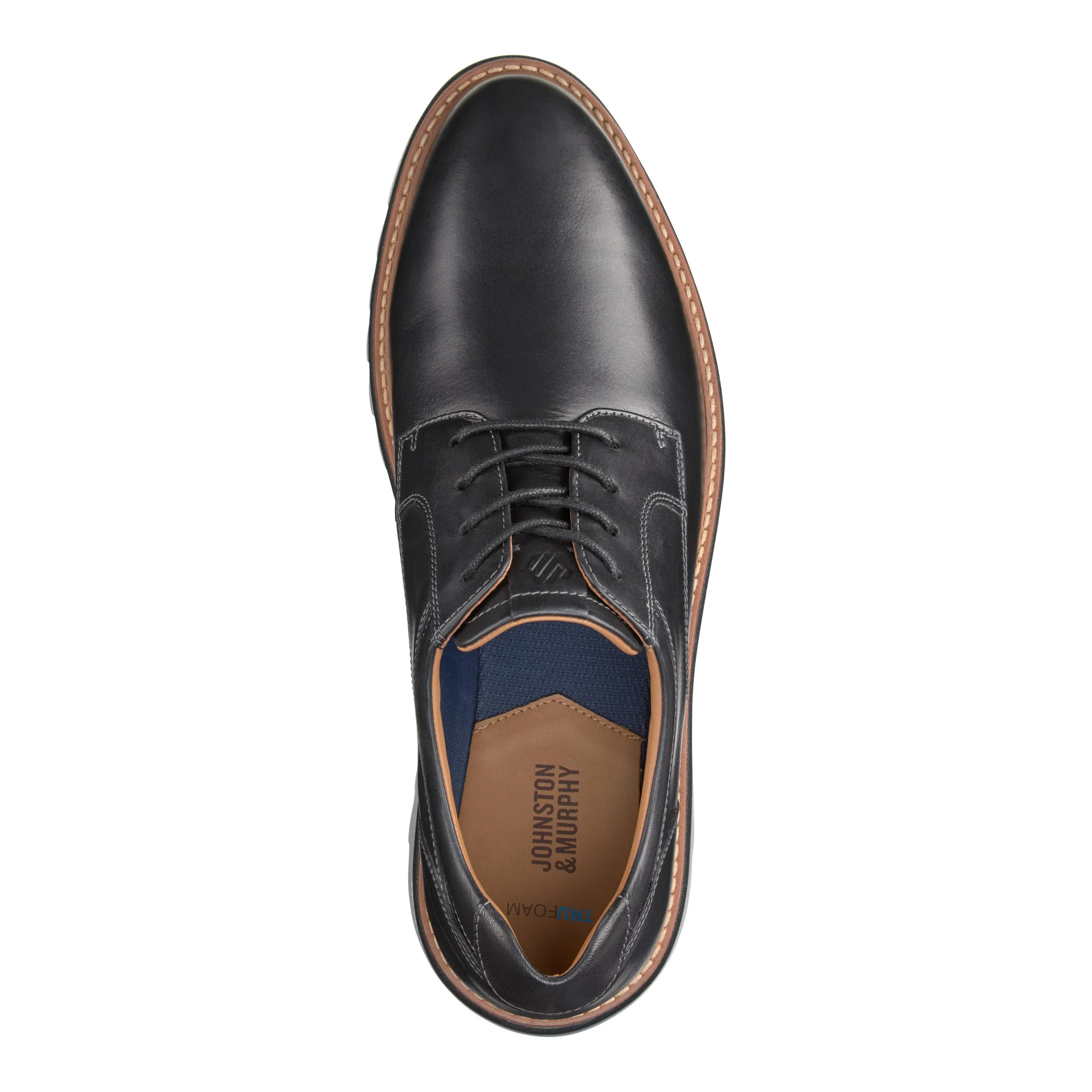 Men's Johnston & Murphy Braydon Plain Toe Color: Black