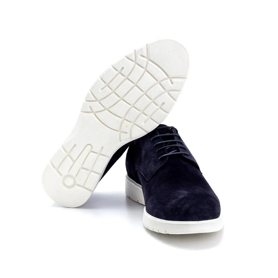 Navy Blue Men Suede Classic Shoe