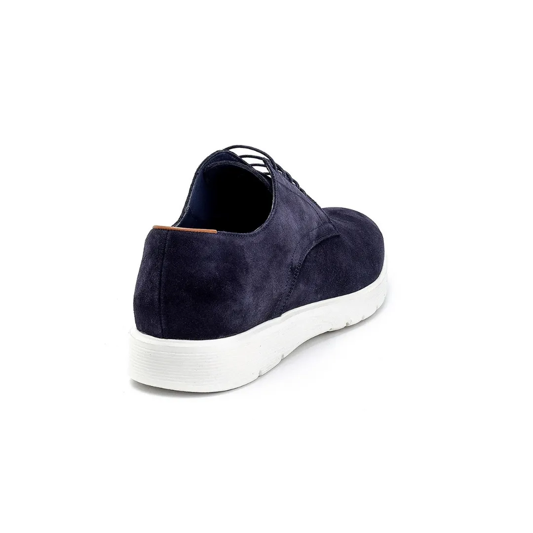 Navy Blue Men Suede Classic Shoe