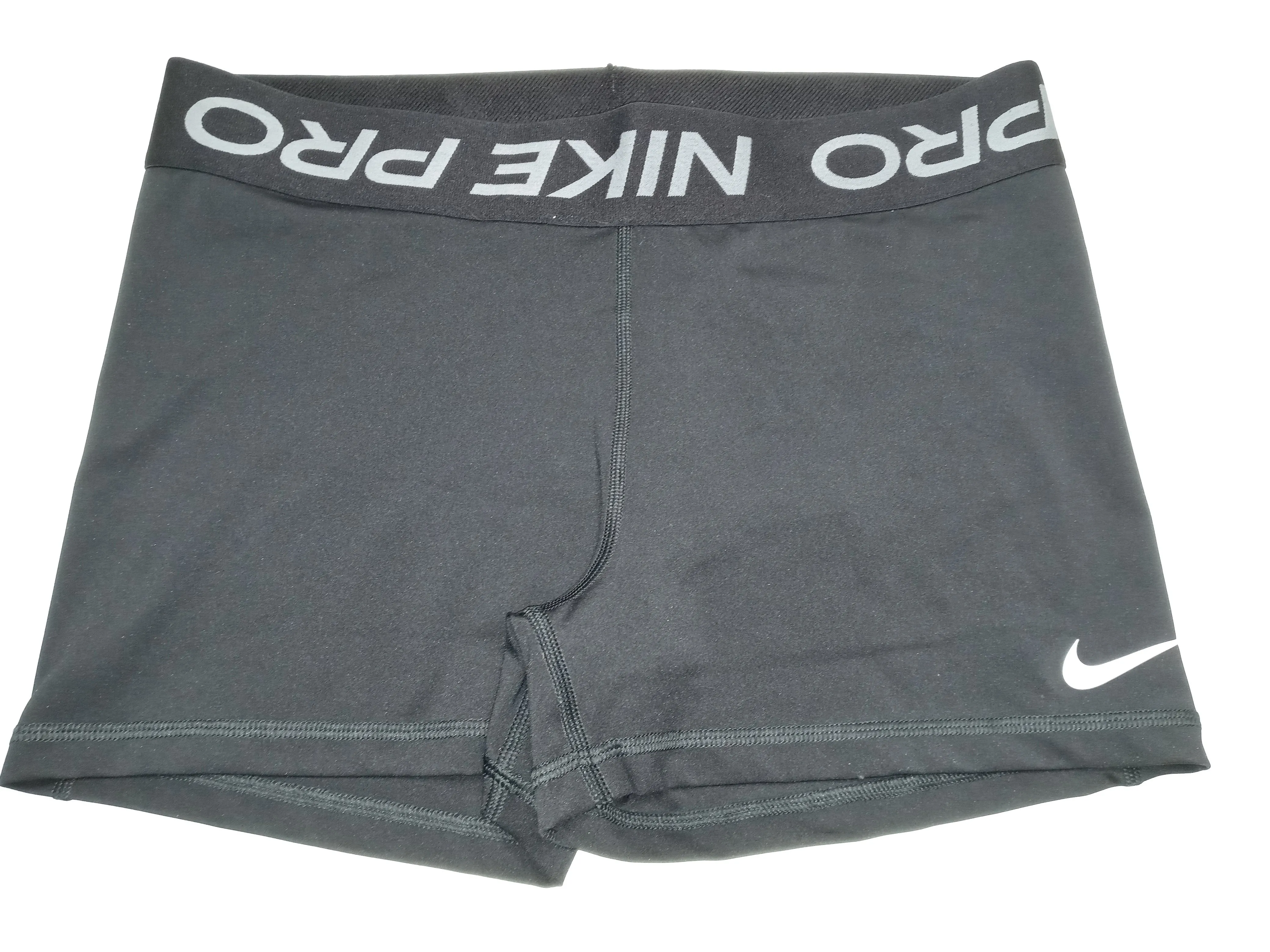 Nike Women's Pro 365 3" Shorts DH4863 010 Black/White/Grey Size Large