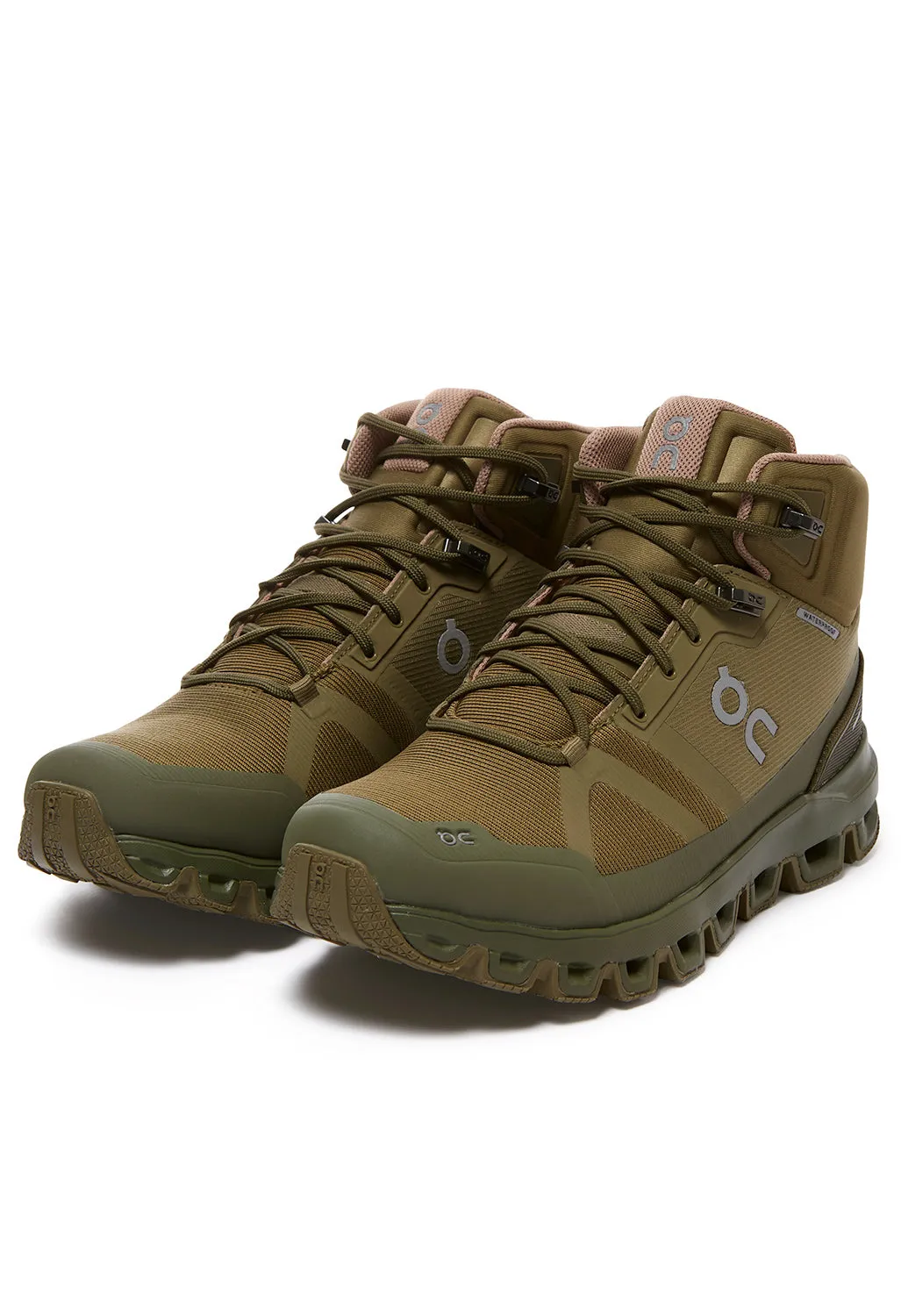 On Cloudrock Women's Waterproof Boots - Olive/Reed