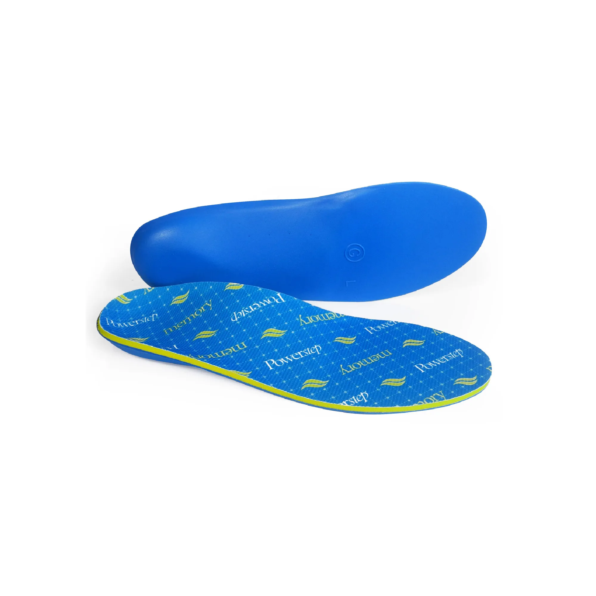 Powerstep Memory Foam Polypropylene Coated Insoles | Color Blue