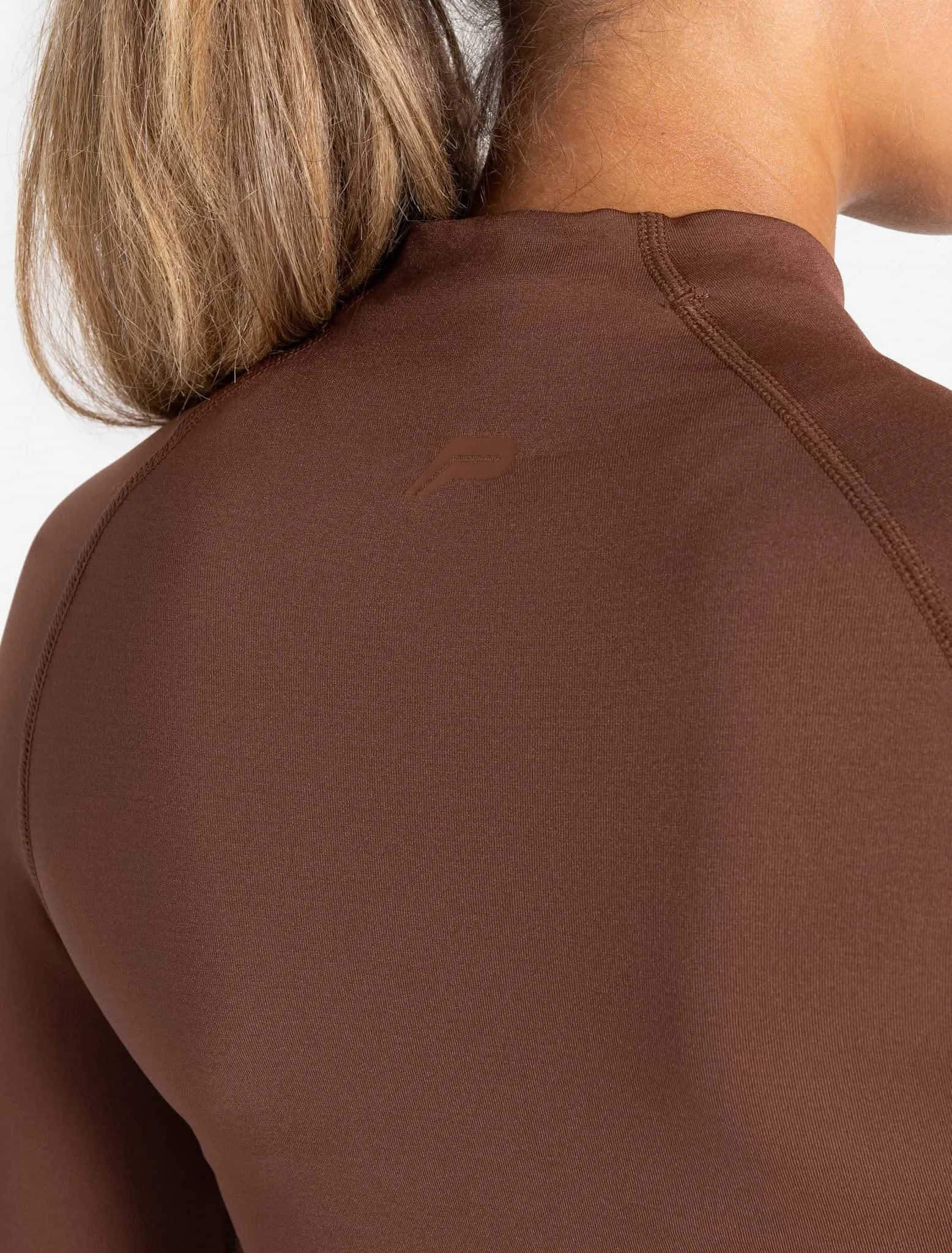 Sculpt Seamless Zip Jacket - Cocoa Brown