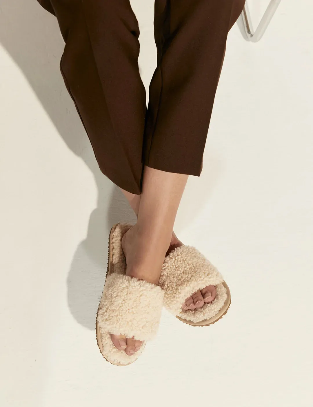 Shearling Slipper | Cream