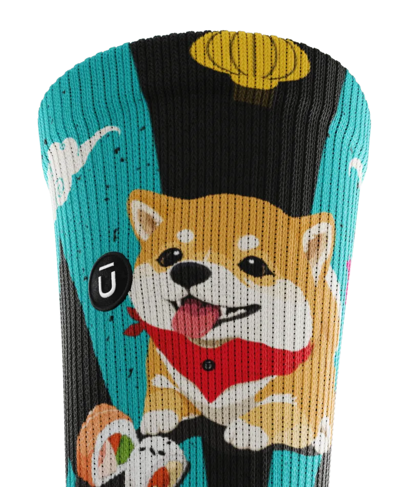 Shiba Roll Crew Socks