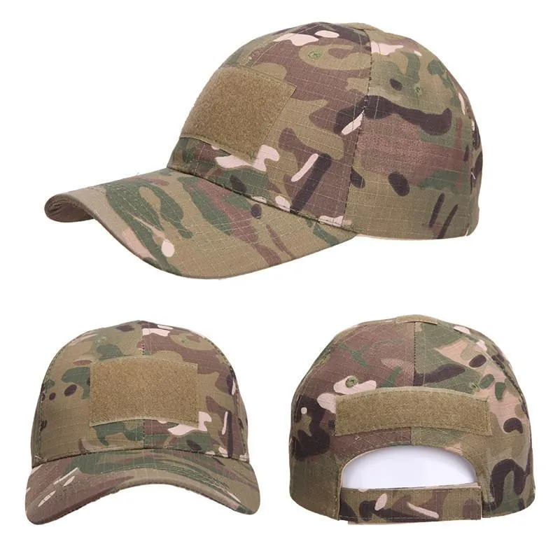 Tactical Cap Army Military Hat with Adjustable Velcro