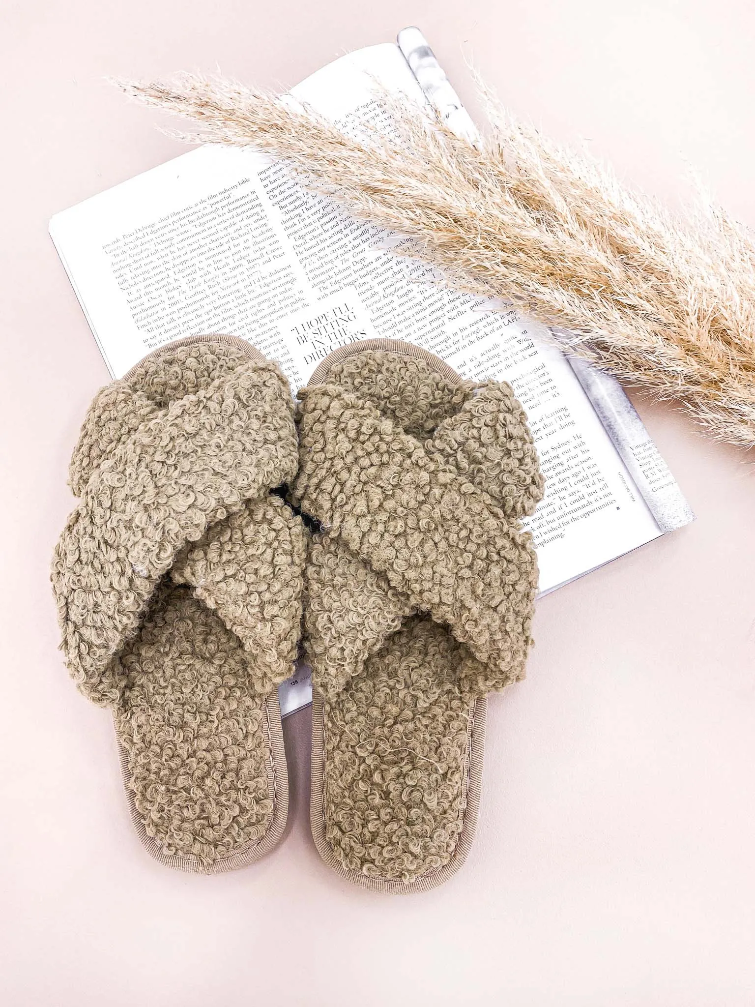 Teddy Slippers Mocha