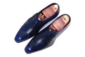 Tyler- Navy Whole cut Oxford Shoes