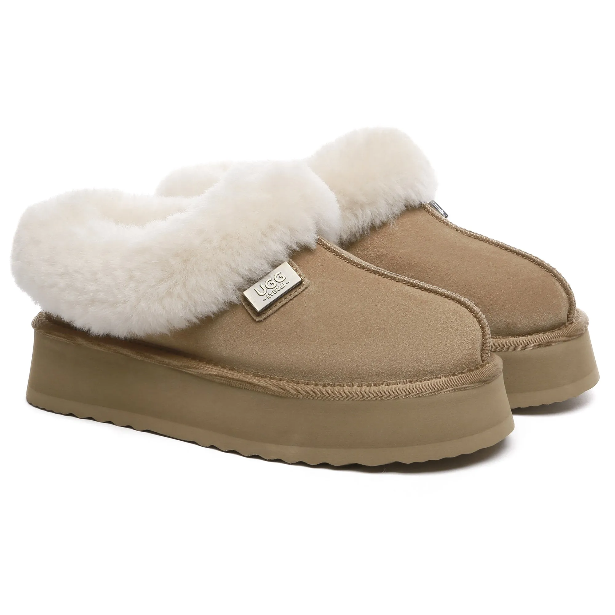 UGG Platform Ankle Slippers