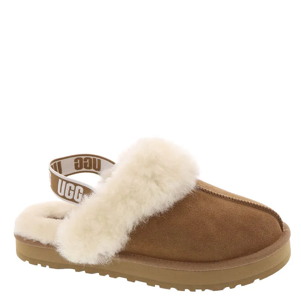 UGG Unisex-Child Funkette Slipper, Chestnut