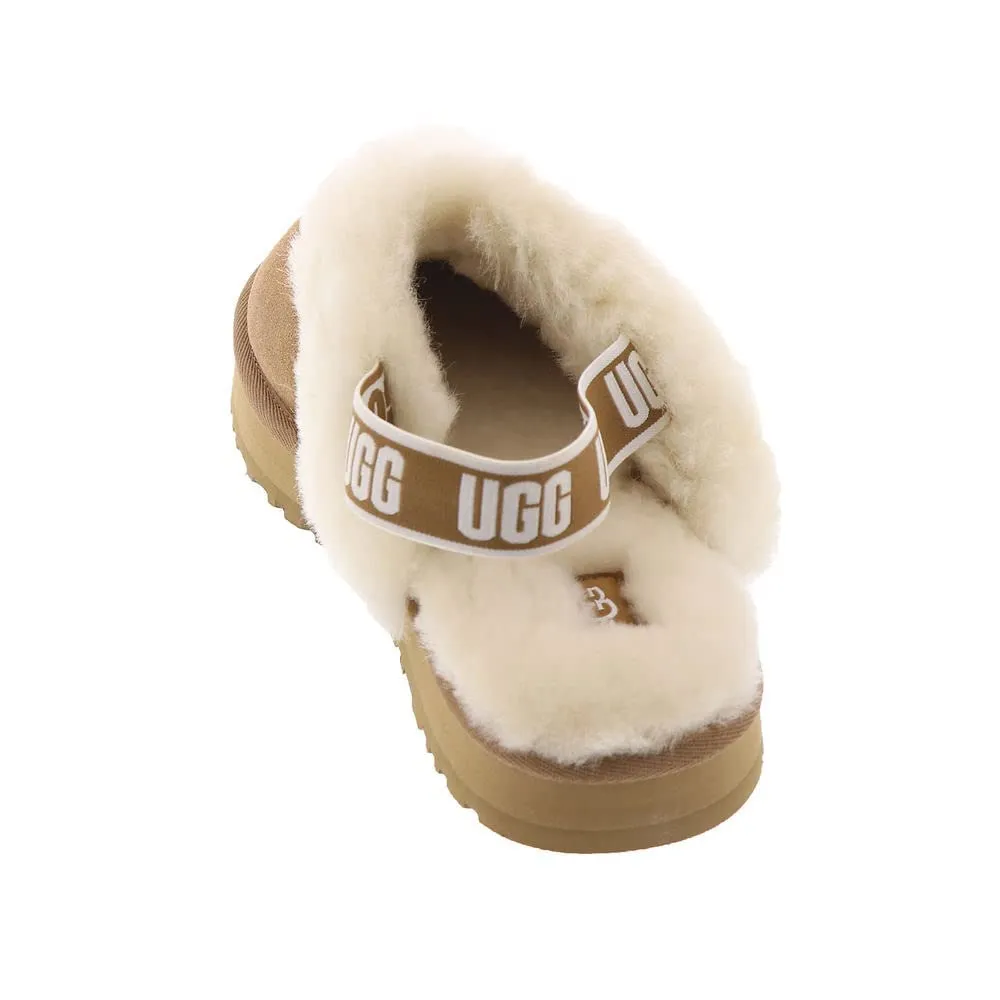 UGG Unisex-Child Funkette Slipper, Chestnut