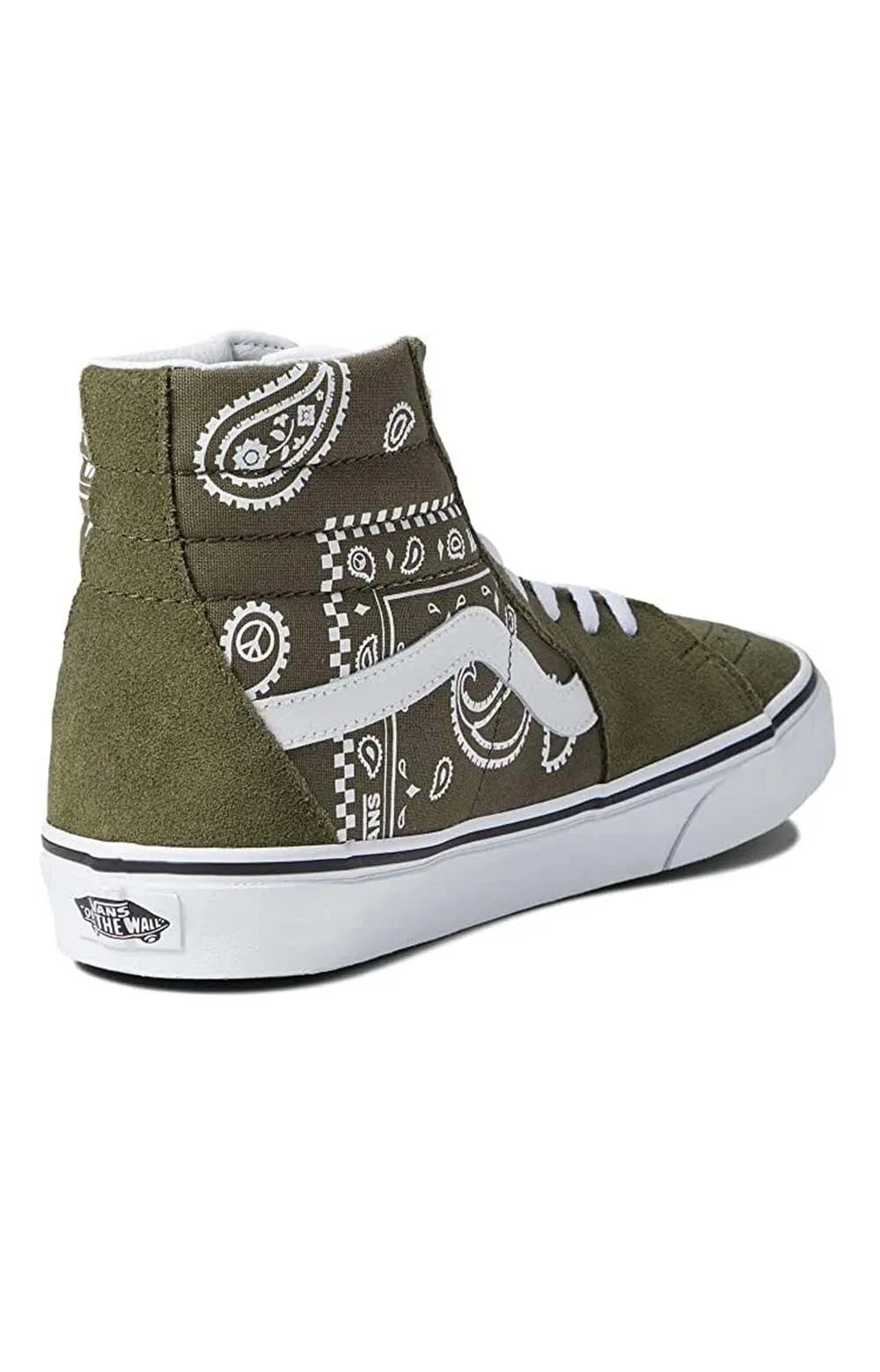 Vans Peace Paisley High-Top Sk8-Hi Shoes - Grape Leaf