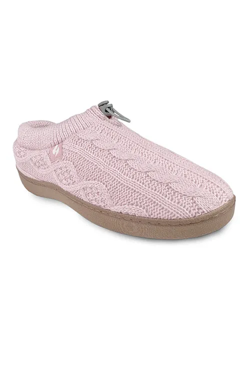 Women's Ava Cable Knit Drawstring Slippers