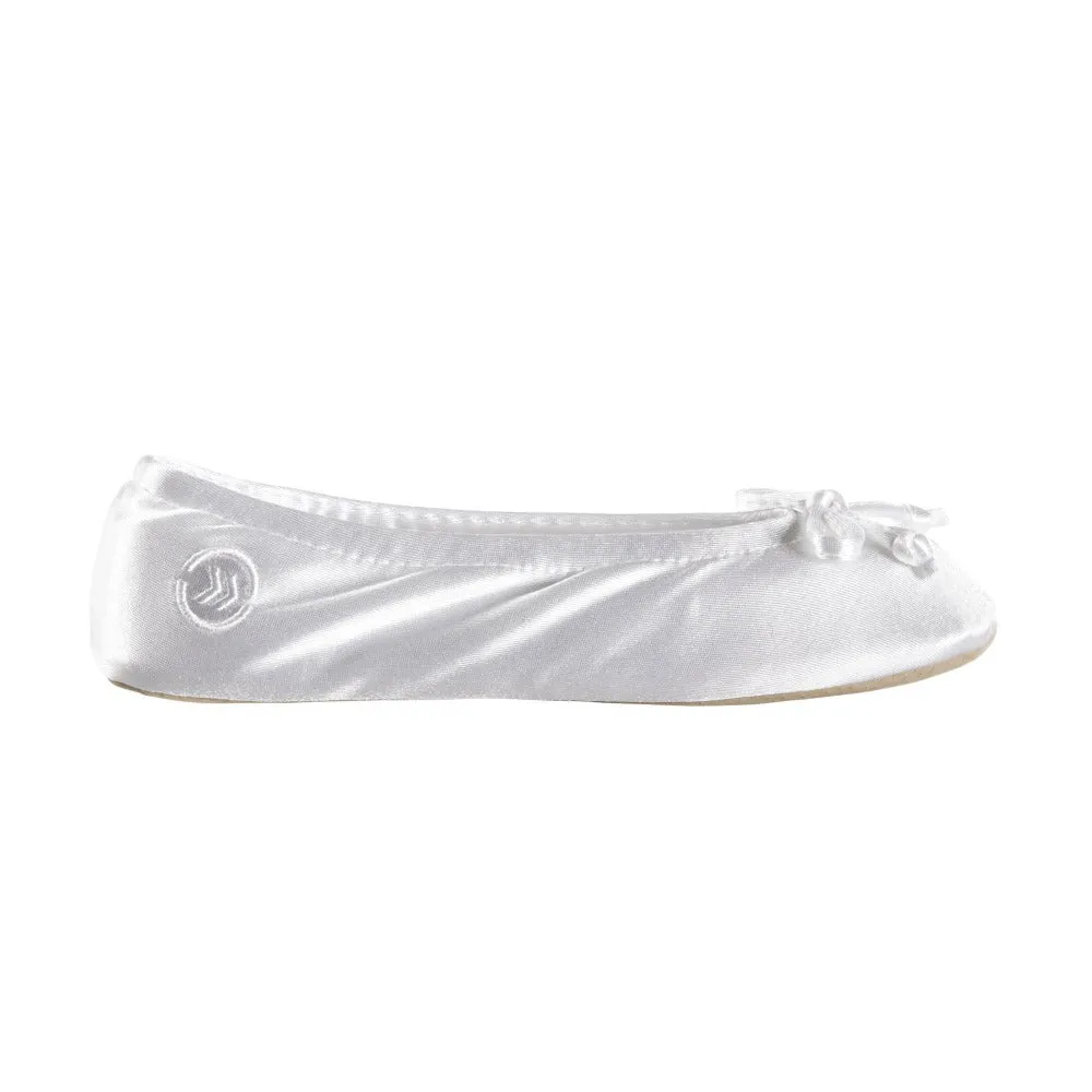 Women’s Satin Ballerina Slippers with Satin Bow